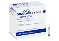 Ultracain D-S 1:100.000 forte: Zylinderampullen, 100 x 1,7 ml
