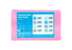 Dental-Norm Tray-Einlagen, 18 x 28 mm: rosa, 2500 Stück