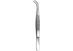 Carl Martin Pinzette, gebogen, 15 cm